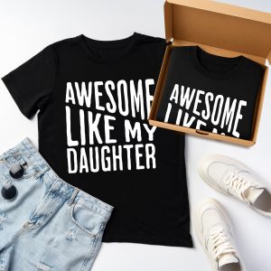 [GIFT BOX] Awesome Dad Shirt for Father’s Day, Funny Like My Daughter Tee, Comfort Colors T-Shirt for Men by sell4style