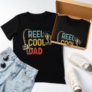 [GIFT BOX] Gifts for Dad 2025 Funny Reel Cool Dad Shirt, Fishing Buddy T-Shirt from Kid, Father’s Day Present by sell4style